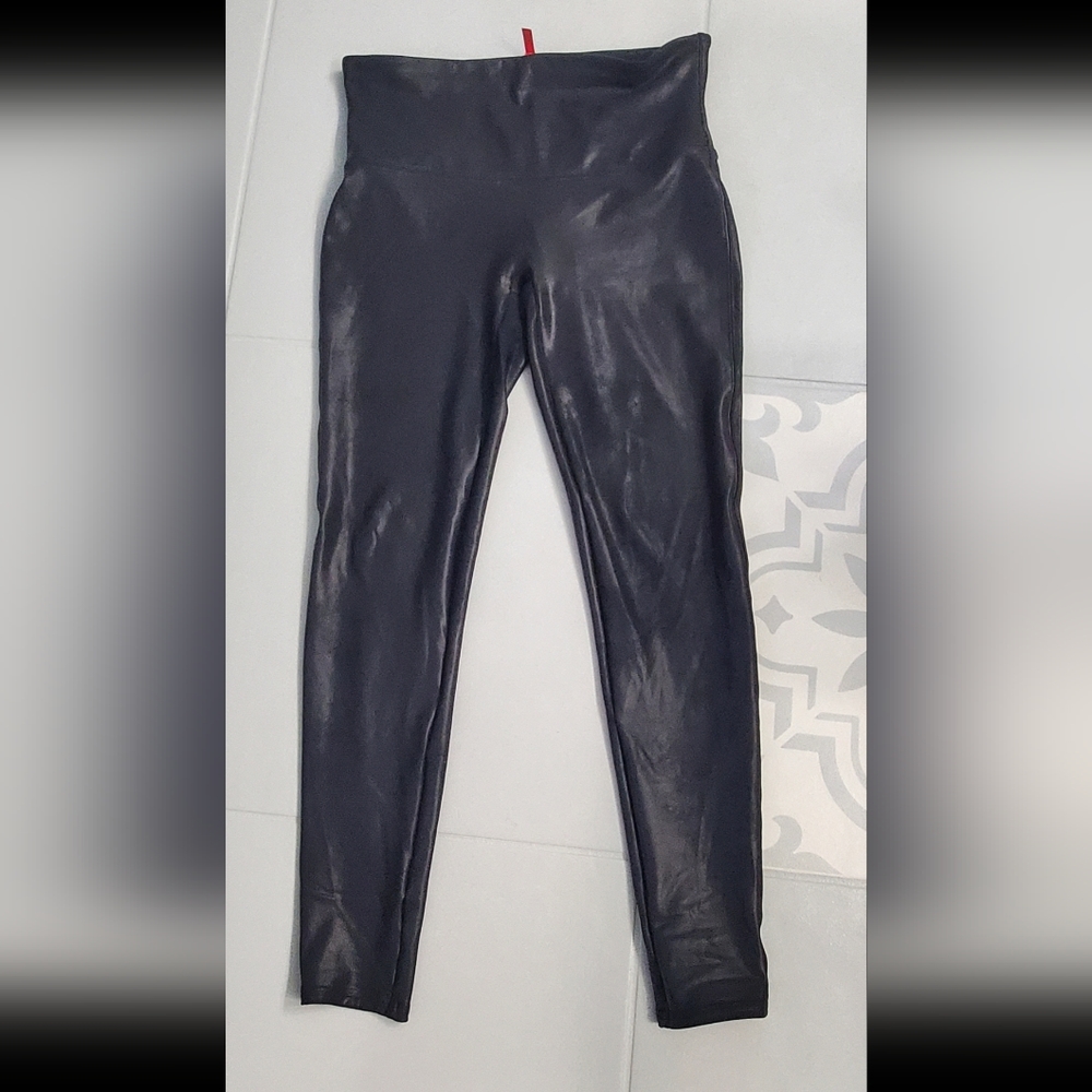 SPANX FAUX LEATHER LEGGINGS